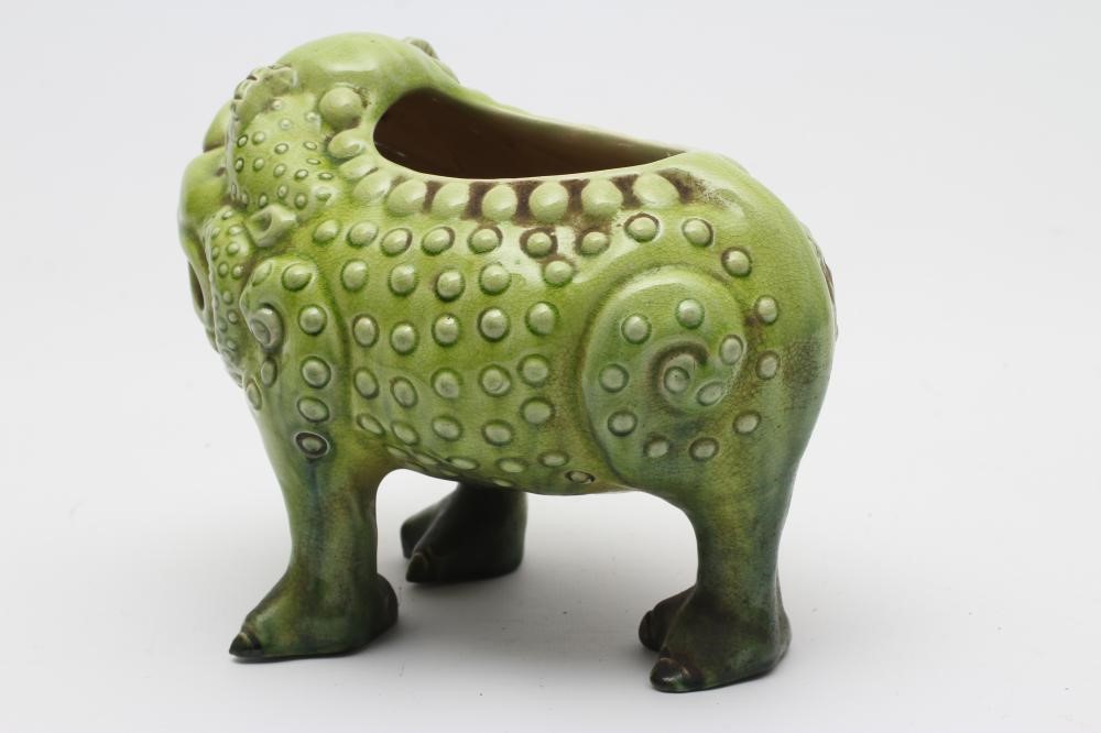 A BURMANTOFTS FAIENCE POTTERY GROTESQUE TOAD Image