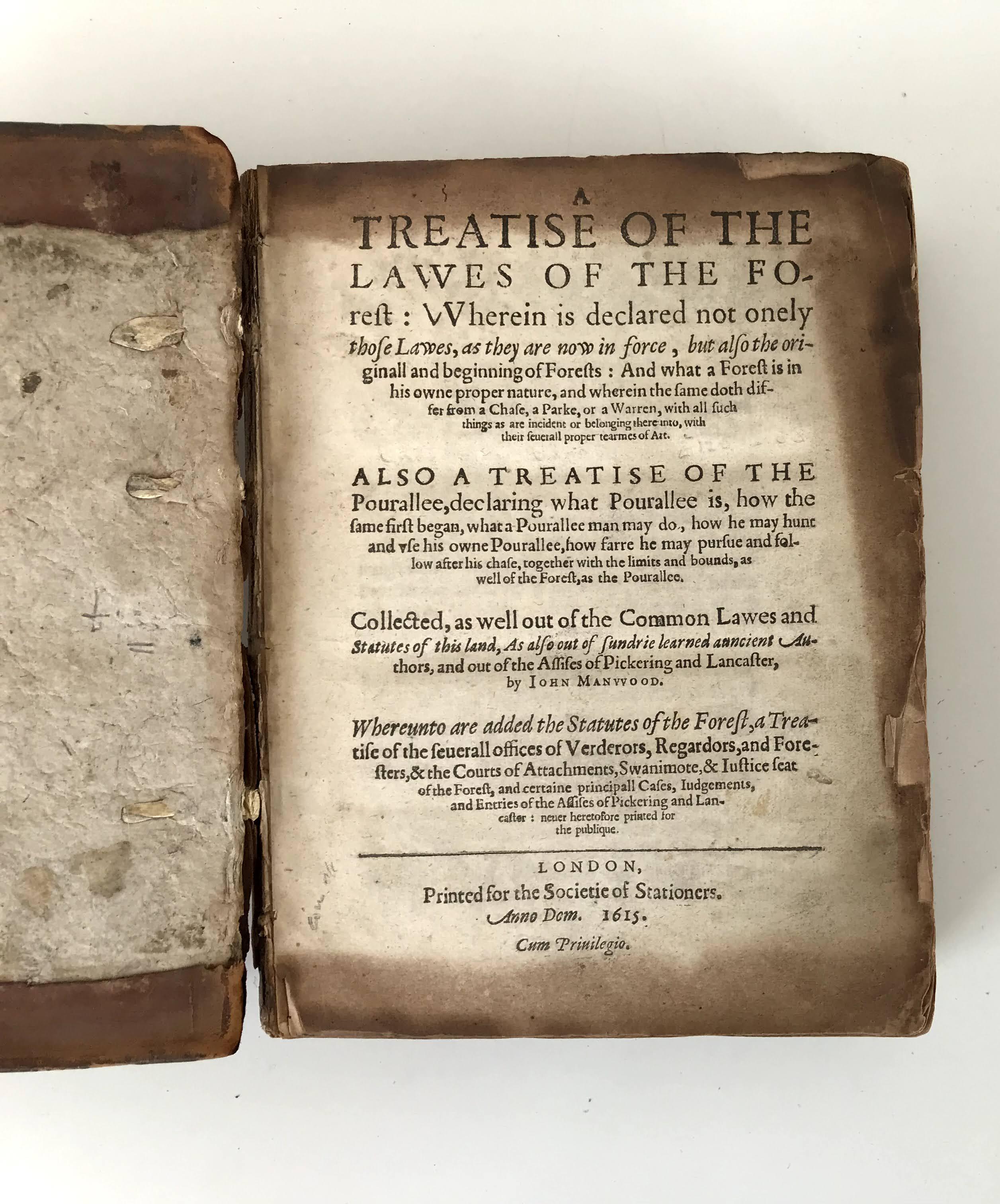 A TREATISE OF THE LAWES OF THE FOREST Image