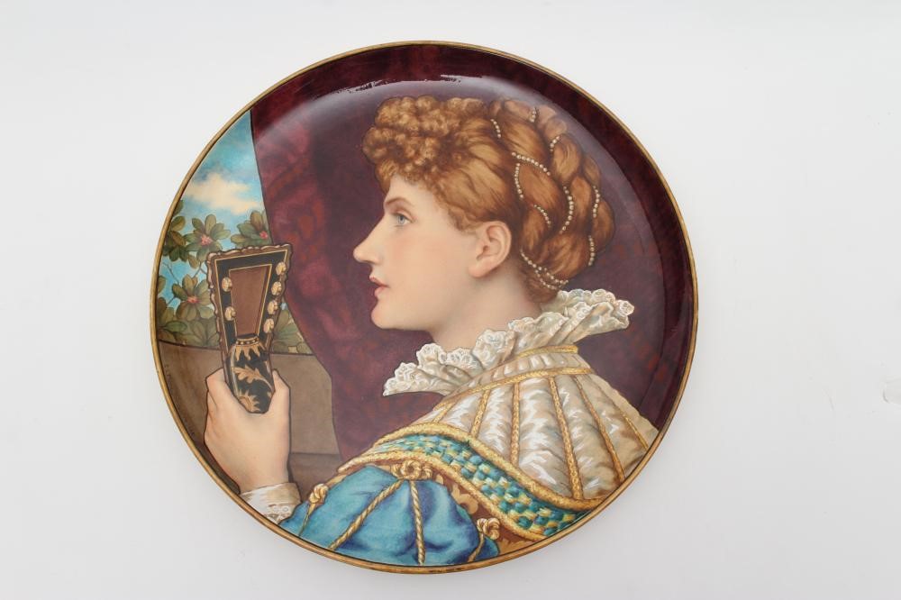 A MINTON EARTHENWARE ARTS AND CRAFTS PLAQUE Image