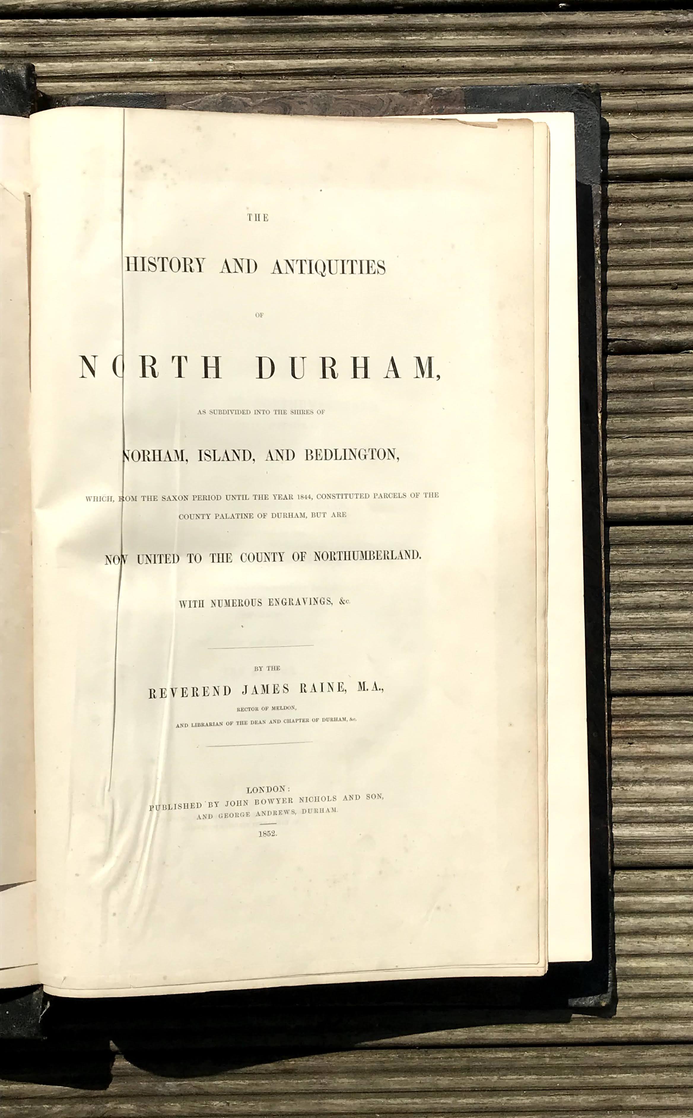 THE HISTORY AND ANTIQUITIES OF NORTH DURHAM Image