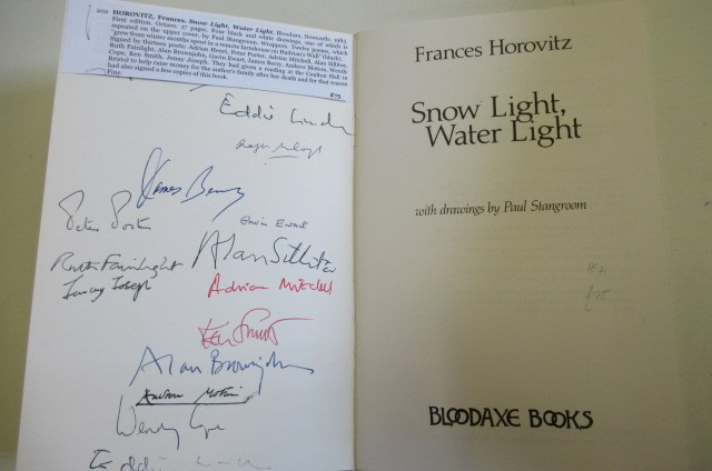 FRANCES HOROVITZ - Poems Image