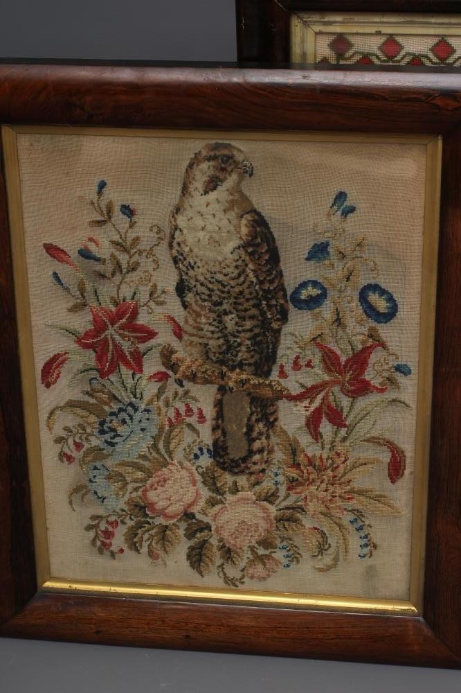 A VICTORIAN WOOLWORK SAMPLER Image