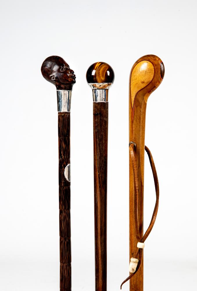 A BAMBOO WALKING CANE Image