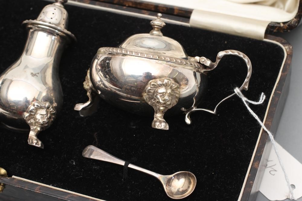 A THREE PIECE CRUET Image