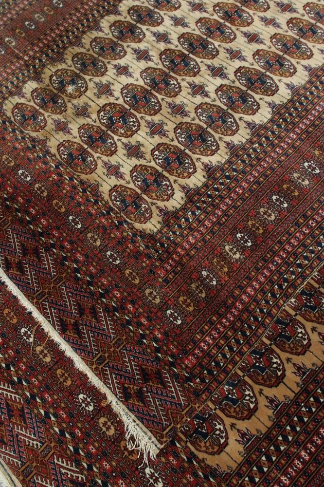 A PAIR OF BOKHARA DESIGN RUGS Image