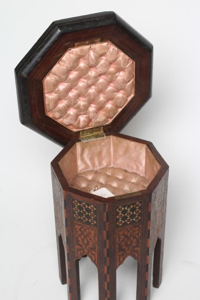 A VICTORIAN SEWING BOX (possibly Liberty?) Image