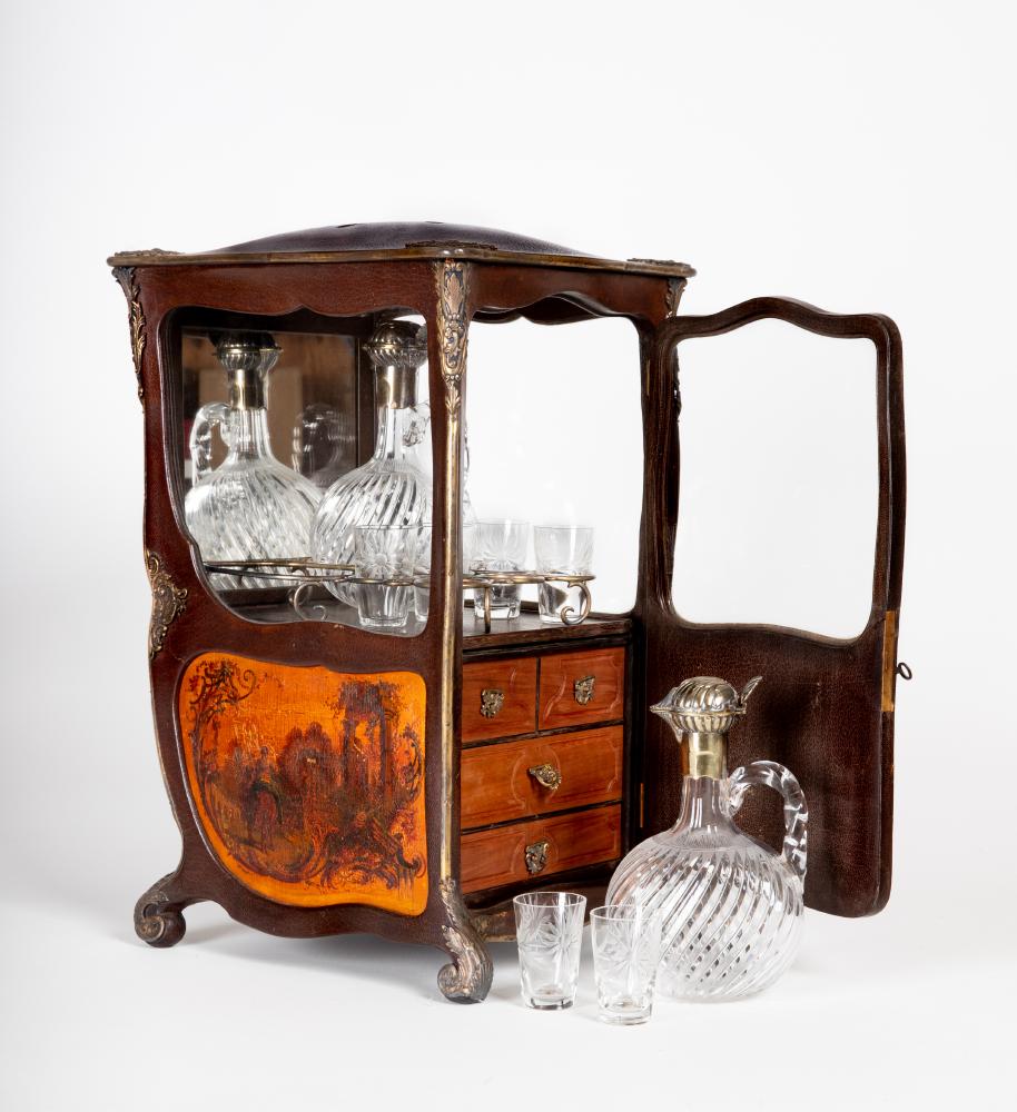 A FRENCH NOVELTY LIQUEUR CABINET Image