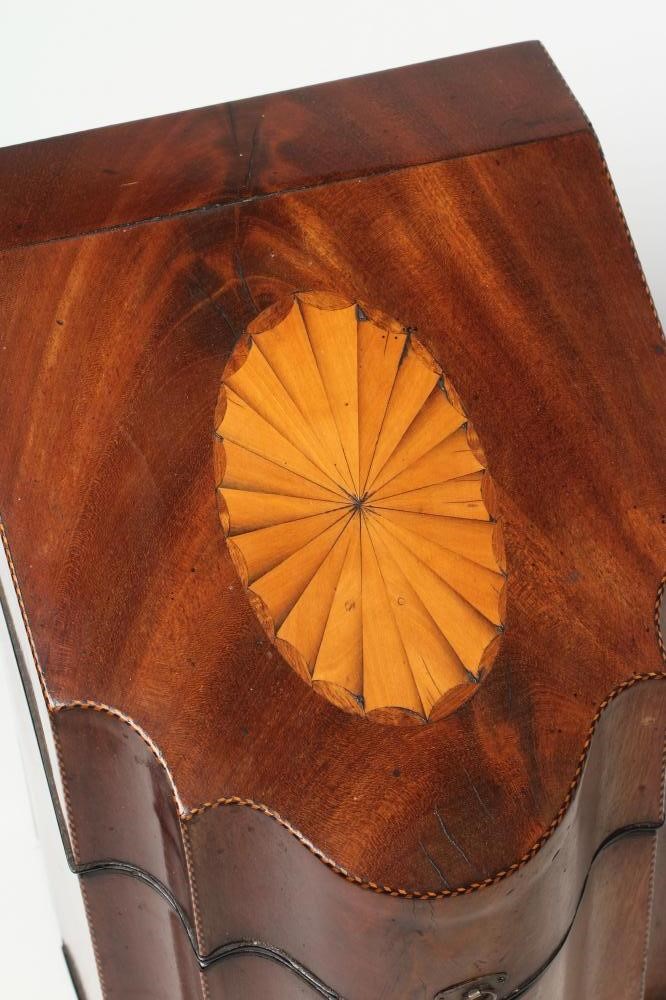 A GEORGIAN MAHOGANY KNIFE BOX Image