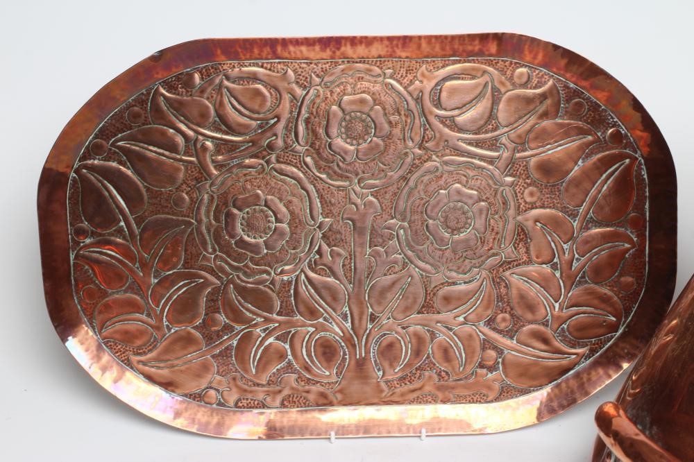 A COPPER FOUR GALLON JUG by Anderson Brothers Image