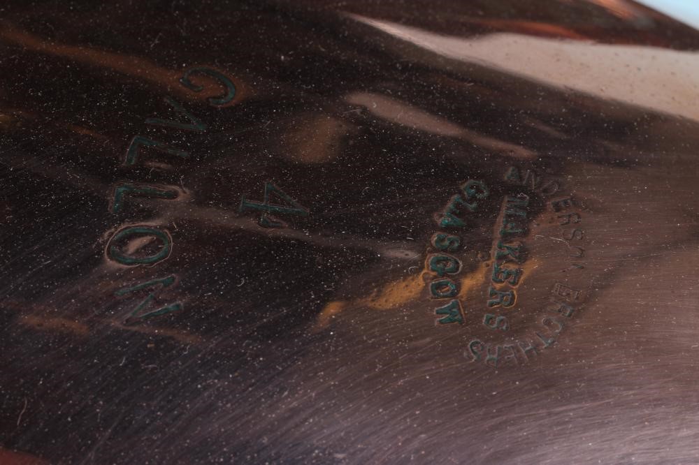 A COPPER FOUR GALLON JUG by Anderson Brothers Image