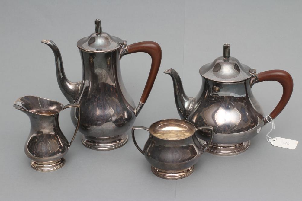 A FOUR PIECE TEA SERVICE Image