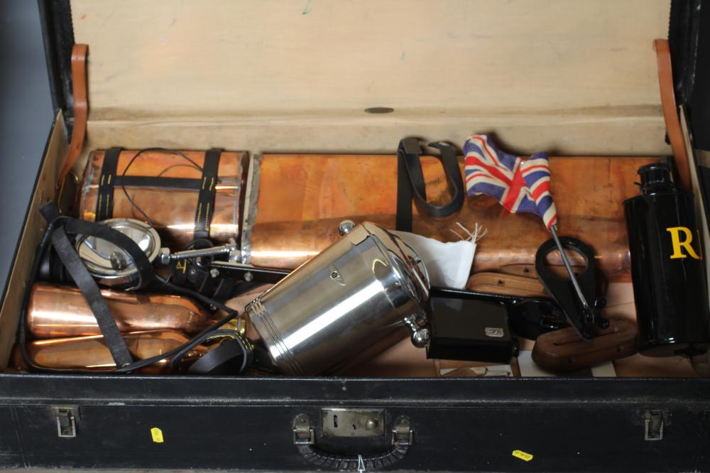 TWO VINTAGE CAR TRUNKS BY BROOKS AND BREXTON Image