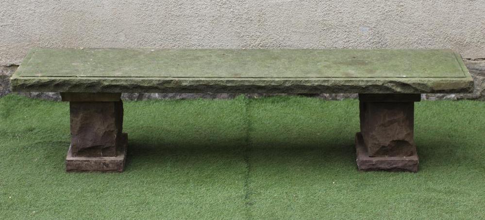 A SANDSTONE BENCH Image