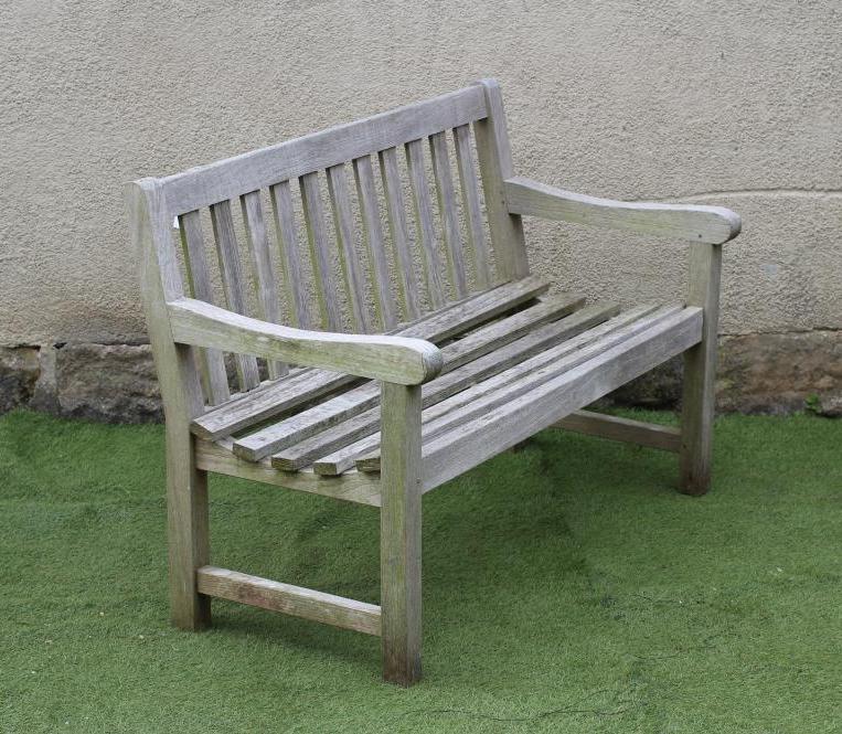 A TEAK BENCH Image