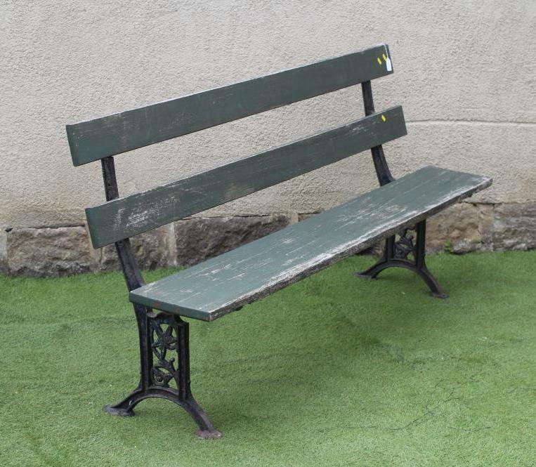 A VICTORIAN PARK BENCH Image