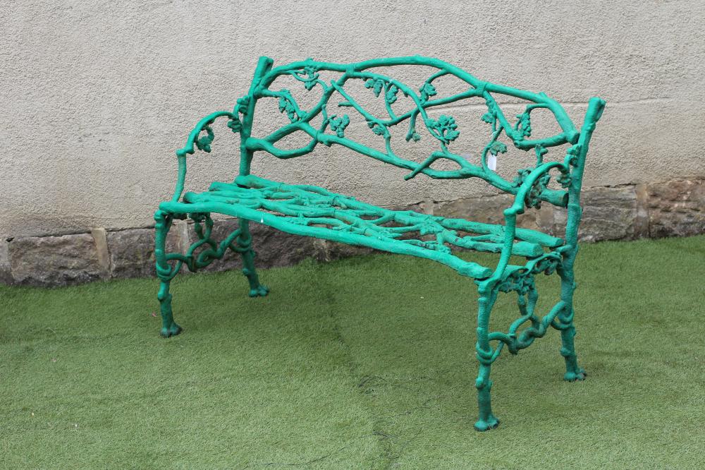 A VICTORIAN CAST IRON BENCH in the manner of Coalbrookdale Image