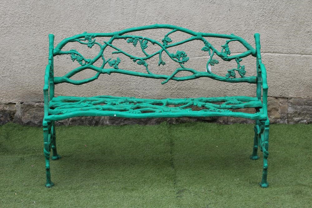 A VICTORIAN CAST IRON BENCH in the manner of Coalbrookdale Image
