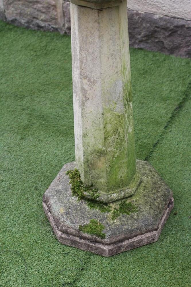 A COMPOSITION STONE BIRD FEEDER Image