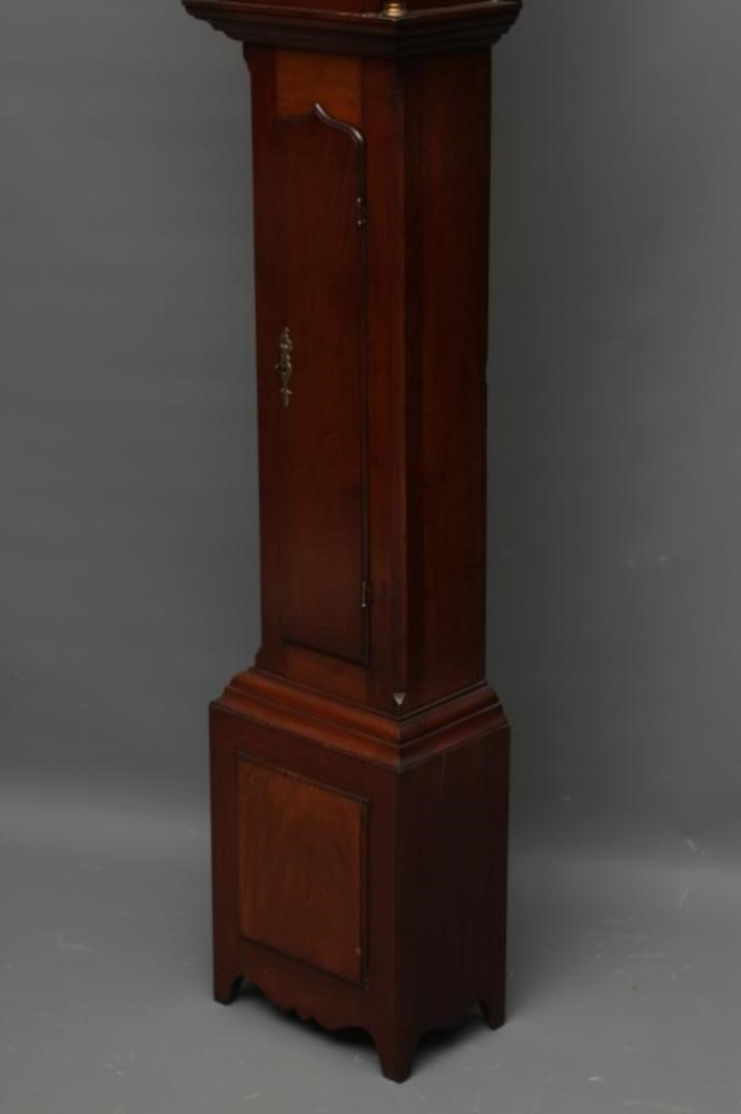 A SMALL MAHOGANY LONGCASE CLOCK Image