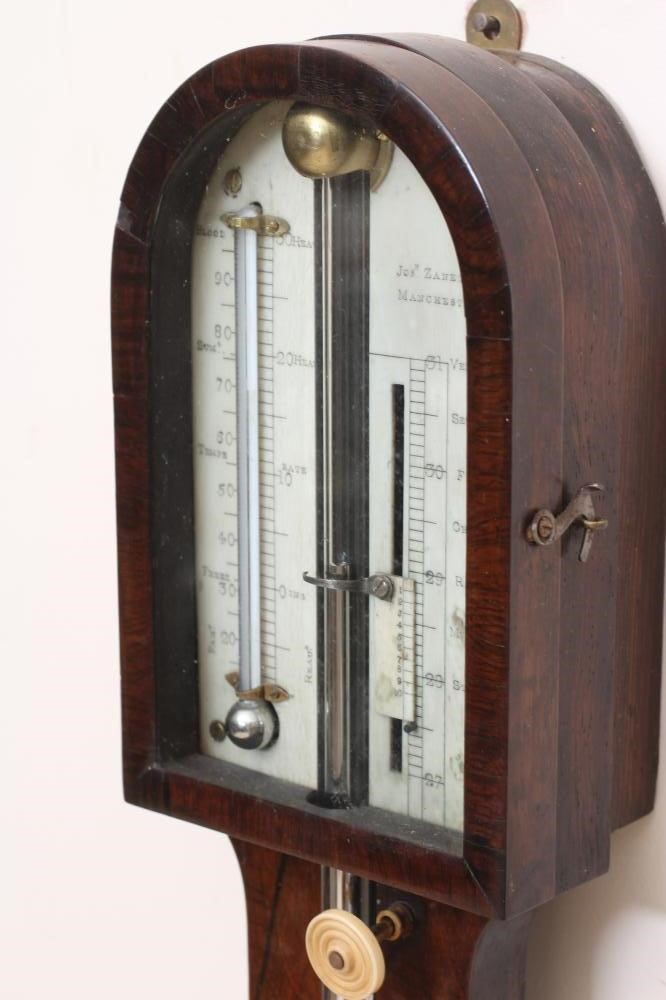 A ROSEWOOD STICK BAROMETER Image
