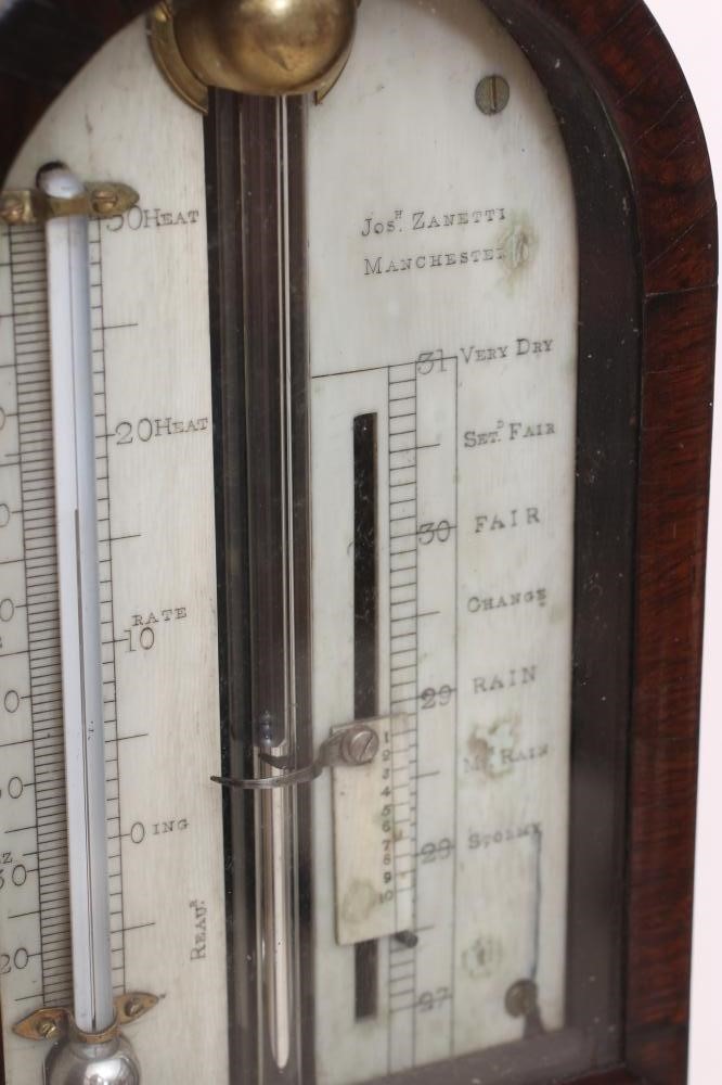 A ROSEWOOD STICK BAROMETER Image