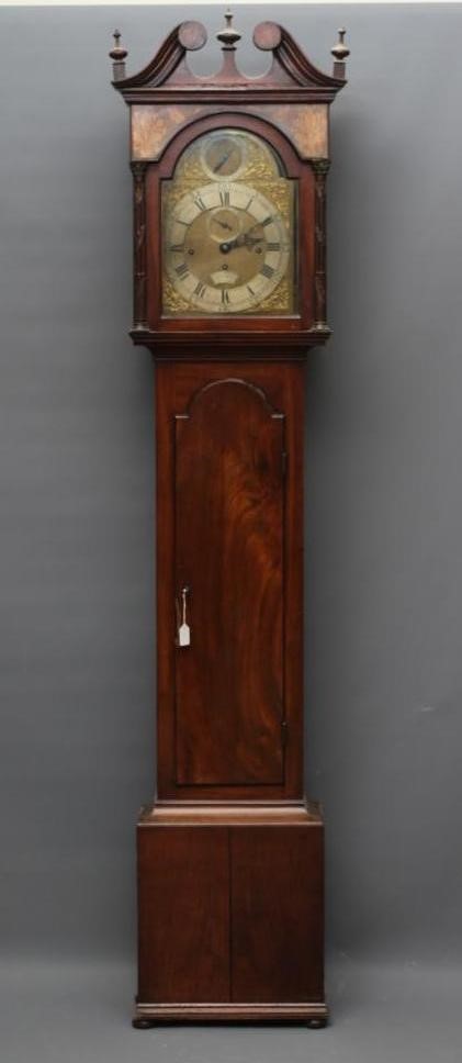A MAHOGANY LONGCASE CLOCK by Andrew Dickie Image