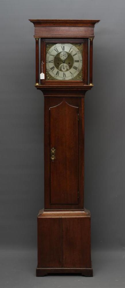 AN OAK LONGCASE CLOCK Image