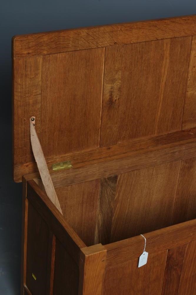 AN ALAN GRAINGER ADZED OAK PANELLED CHEST Image