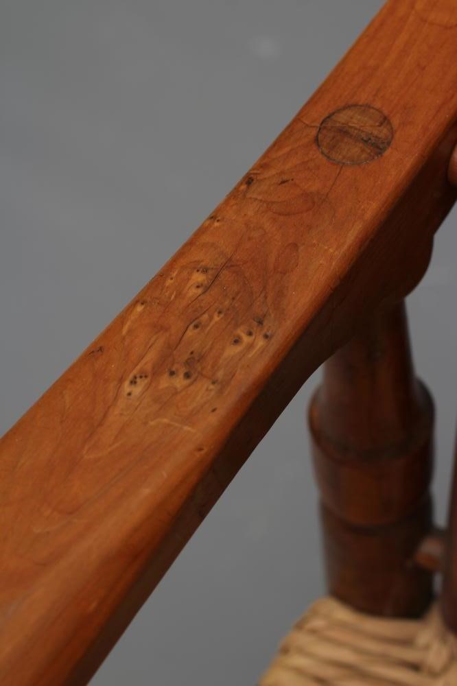 A PAIR OF GORDON RUSSELL ARTS AND CRAFTS STYLE FRUITWOOD ARMCHAIRS Image