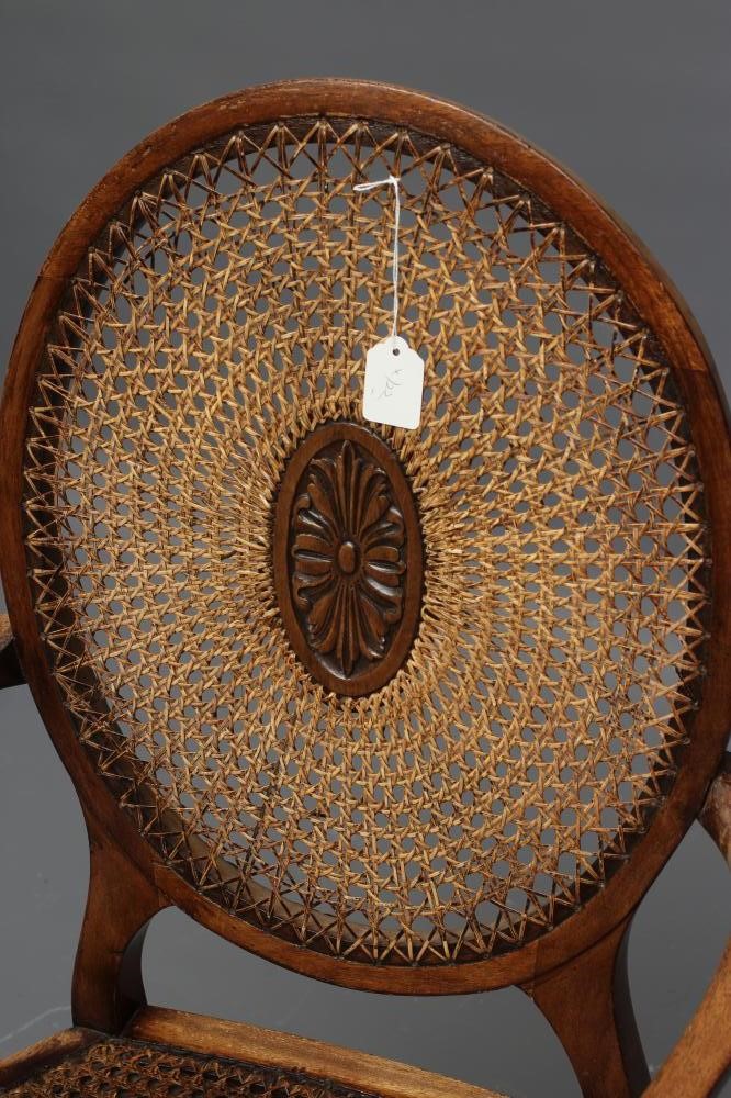 A GEORGIAN MAHOGANY HEPPLEWHITE STYLE  ELBOW CHAIR Image