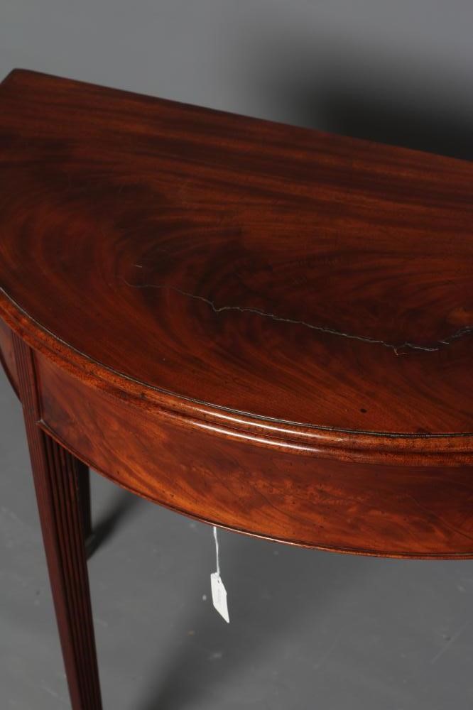 A mahogany folding card table Hartleys Auctioneers & Valuers