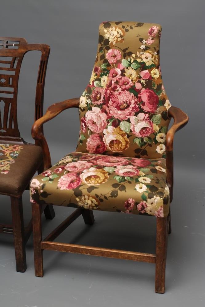 A GEORGIAN MAHOGANY SIDE CHAIR Image