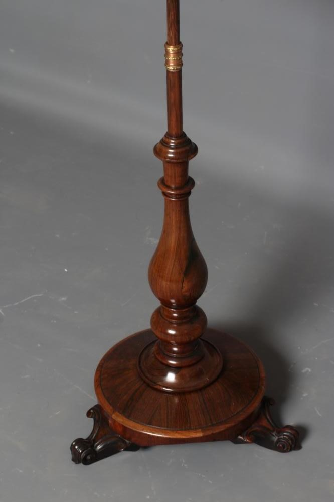 A VICTORIAN ROSEWOOD POLE SCREEN Image