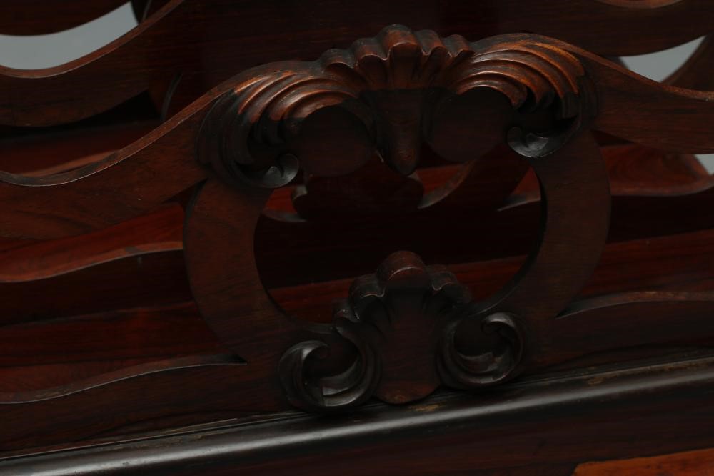 AN EARLY VICTORIAN ROSEWOOD CANTERBURY Image