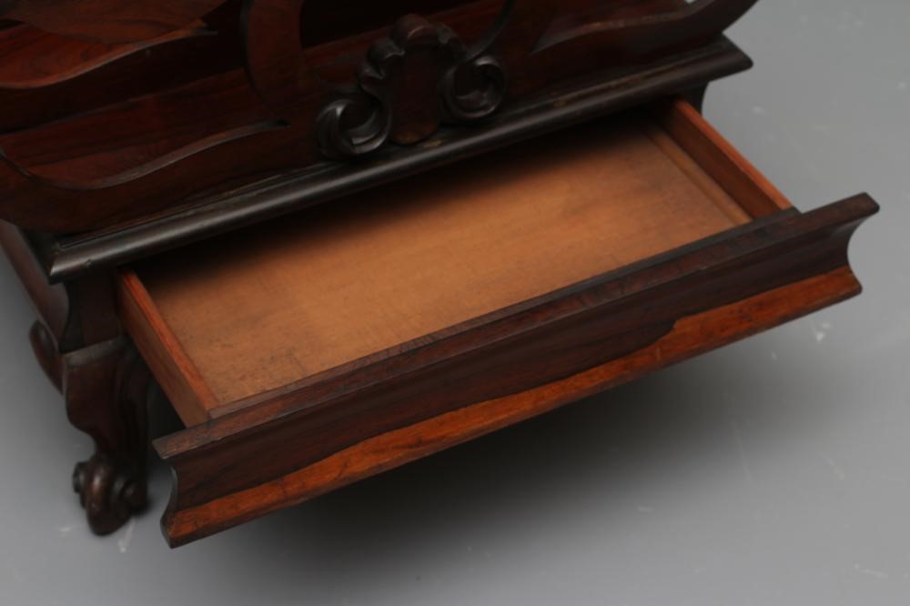 AN EARLY VICTORIAN ROSEWOOD CANTERBURY Image