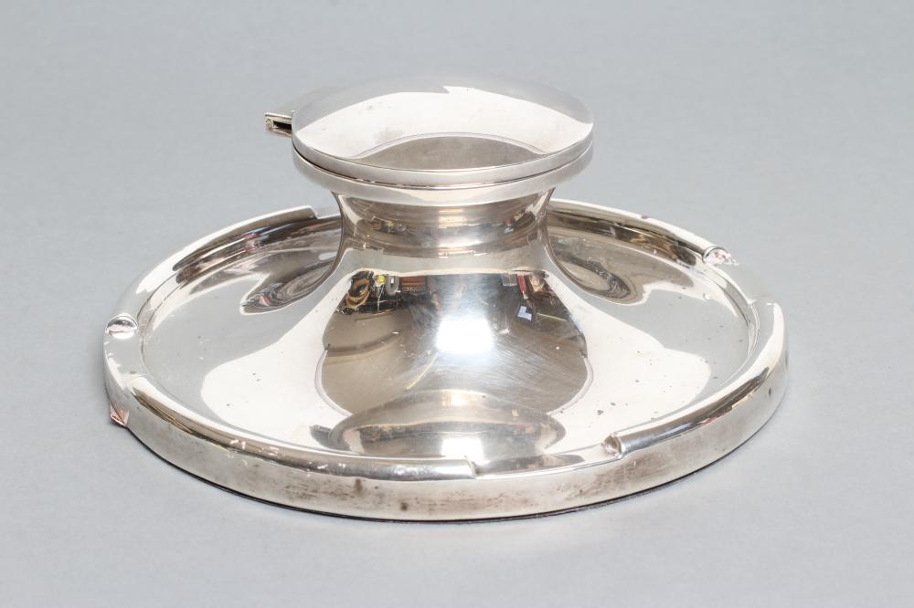 A LARGE CAPSTAN INKWELL Image