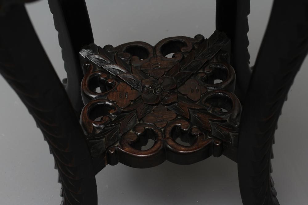 A CHINESE PADOUK WOOD JARDINIERE STAND Image