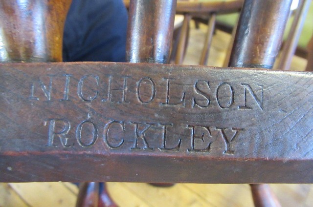 A YEW AND ELM WINDSOR ARMCHAIR Image