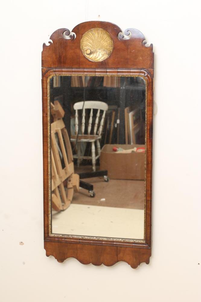 A GEORGIAN WALNUT PIER GLASS Image