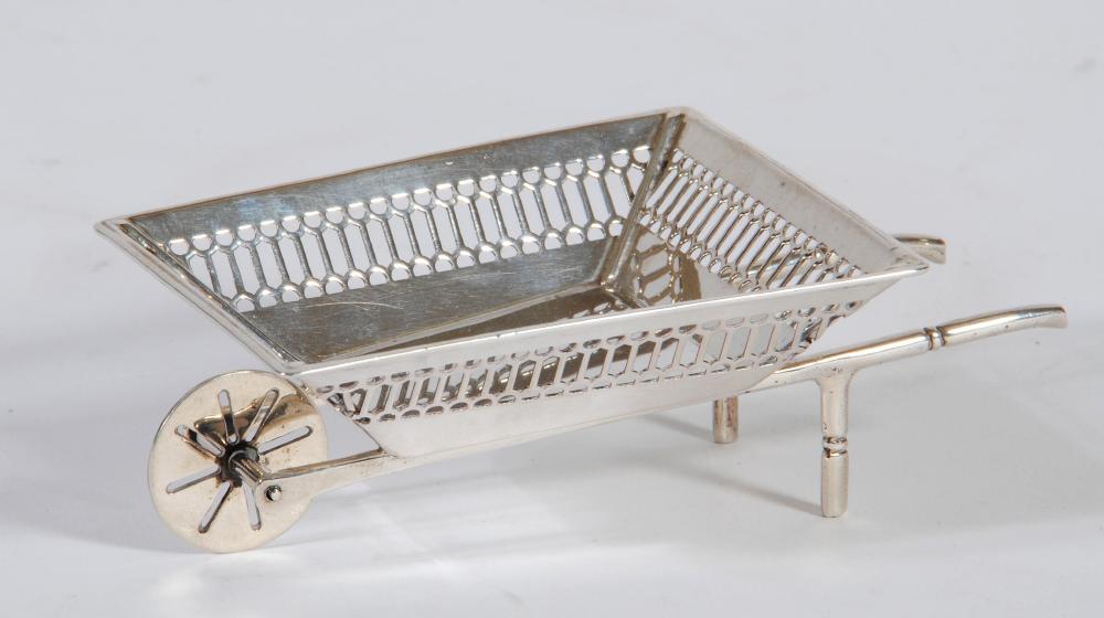 A SILVER NOVELTY BONBON BASKET Image