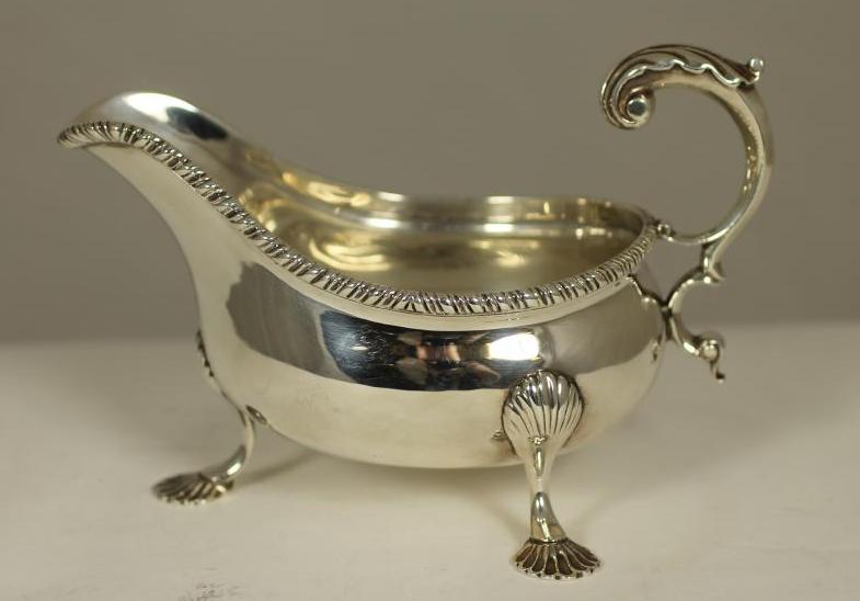 A LATE VICTORIAN SILVER SAUCEBOAT Image