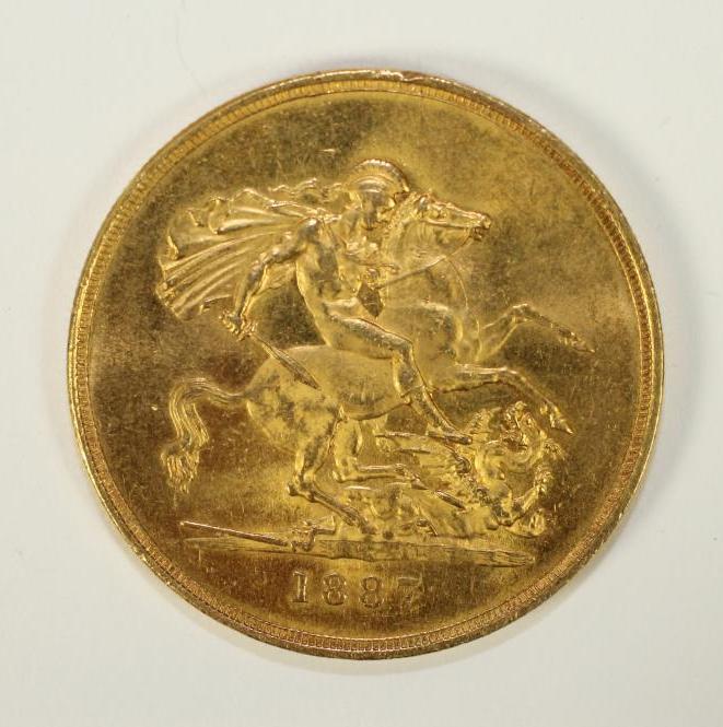 A VICTORIA JH GOLD FIVE POUND Image
