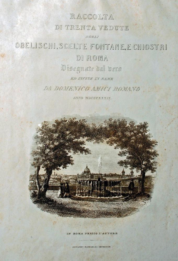 RACCOLTA DI TRENTA VEDUTE DEGLI OBELISCHI... DI ROMA Image