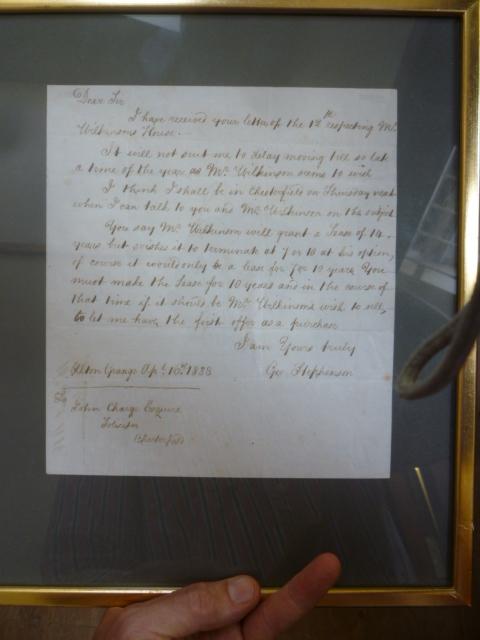 GEORGE STEPHENSON AUTOGRAPH LETTER Image