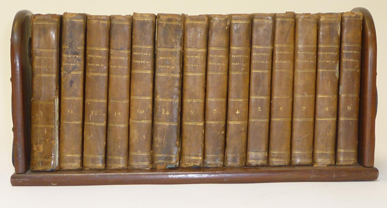 BEAUTIES OF NATURE (14 vols) in a book slide Image