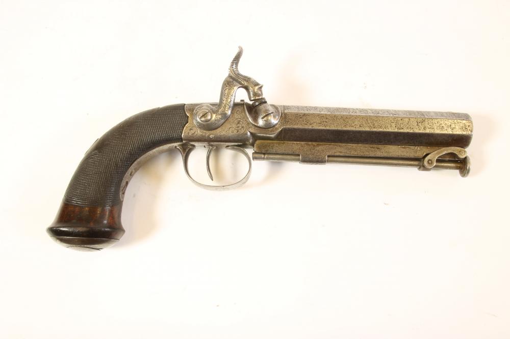 A PERCUSSION SIDEHAMMER BELT PISTOL Image