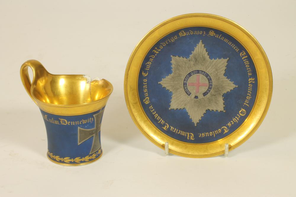 OF NAPOLEONIC INTEREST -  A Berlin porcelain cabinet cup and saucer Image