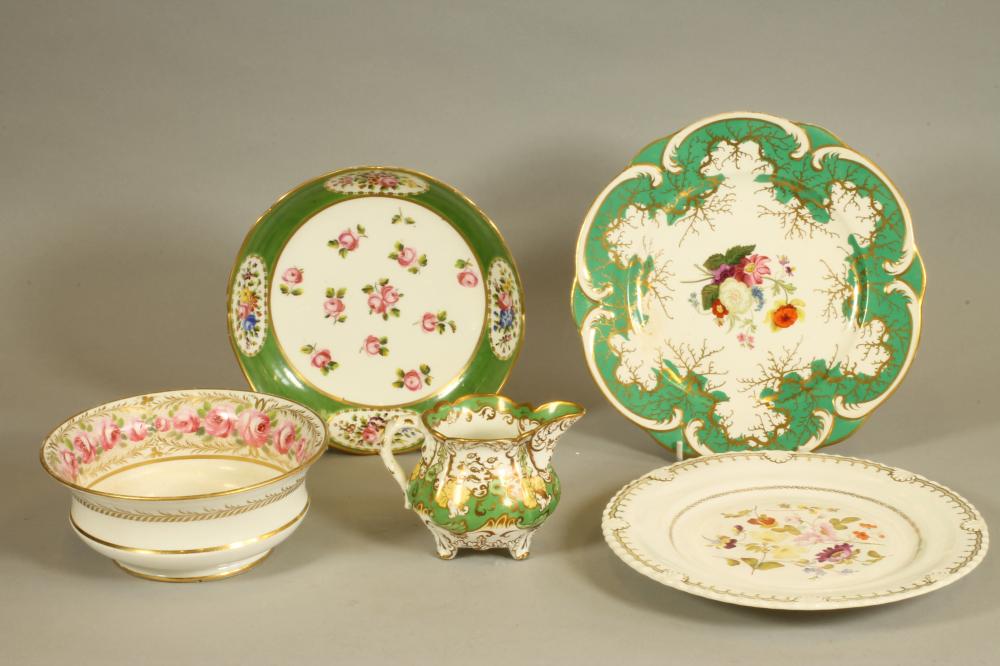 A ROCKINGHAM PORCELAIN PLATE Image