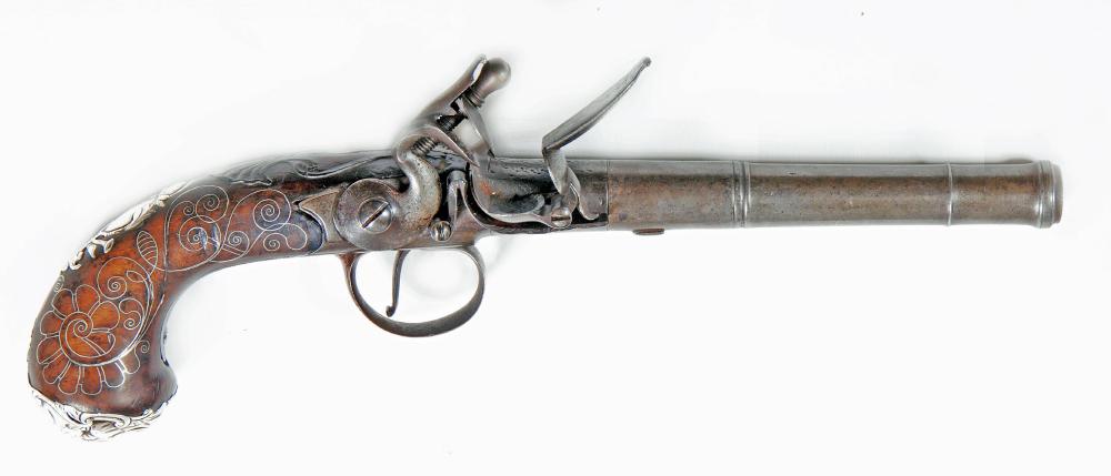 A QUEEN ANNE FLINTLOCK PISTOL Image