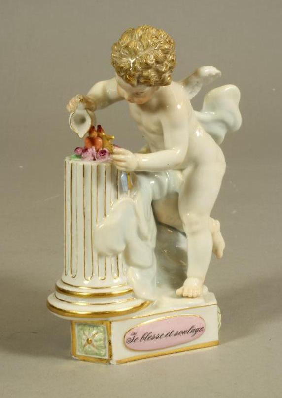 A MEISSEN PORCELAIN DEVISENKINDER FIGURE Image